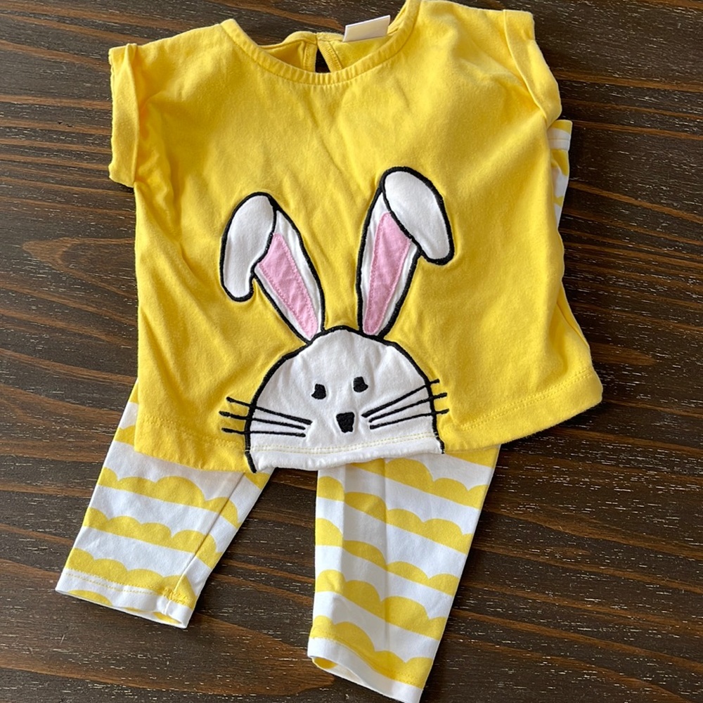 Hanna Andersson 2pc bunny outfit